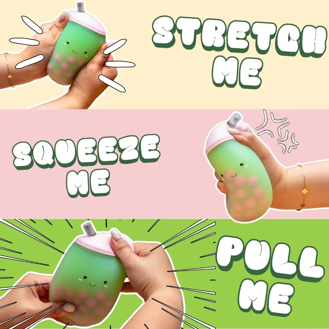 Matcha squish-tea squishy