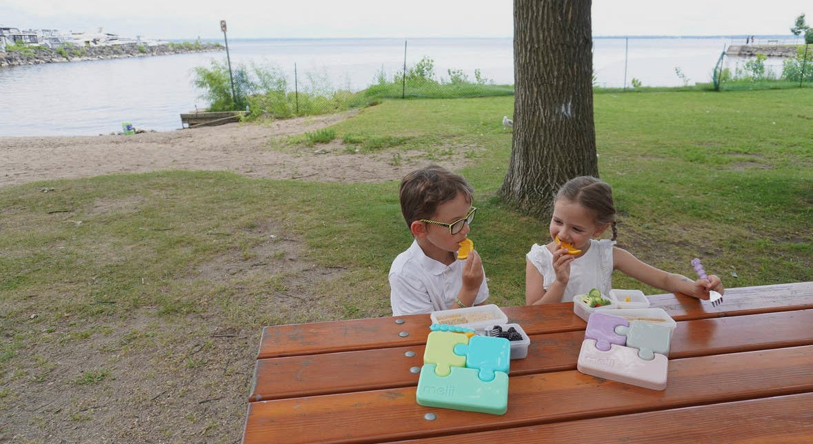 Puzzle bento box pink Melii