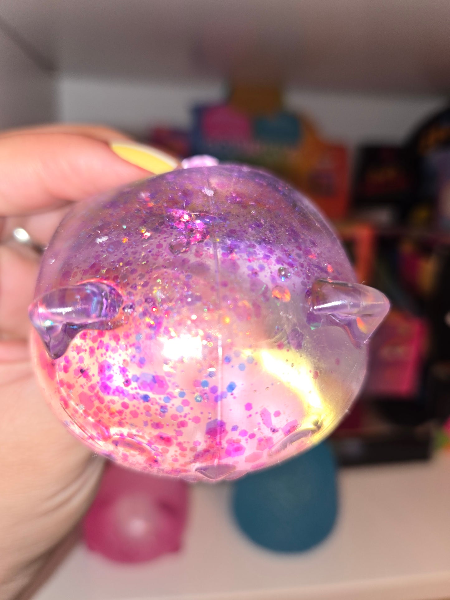 Glitter kitty squishy