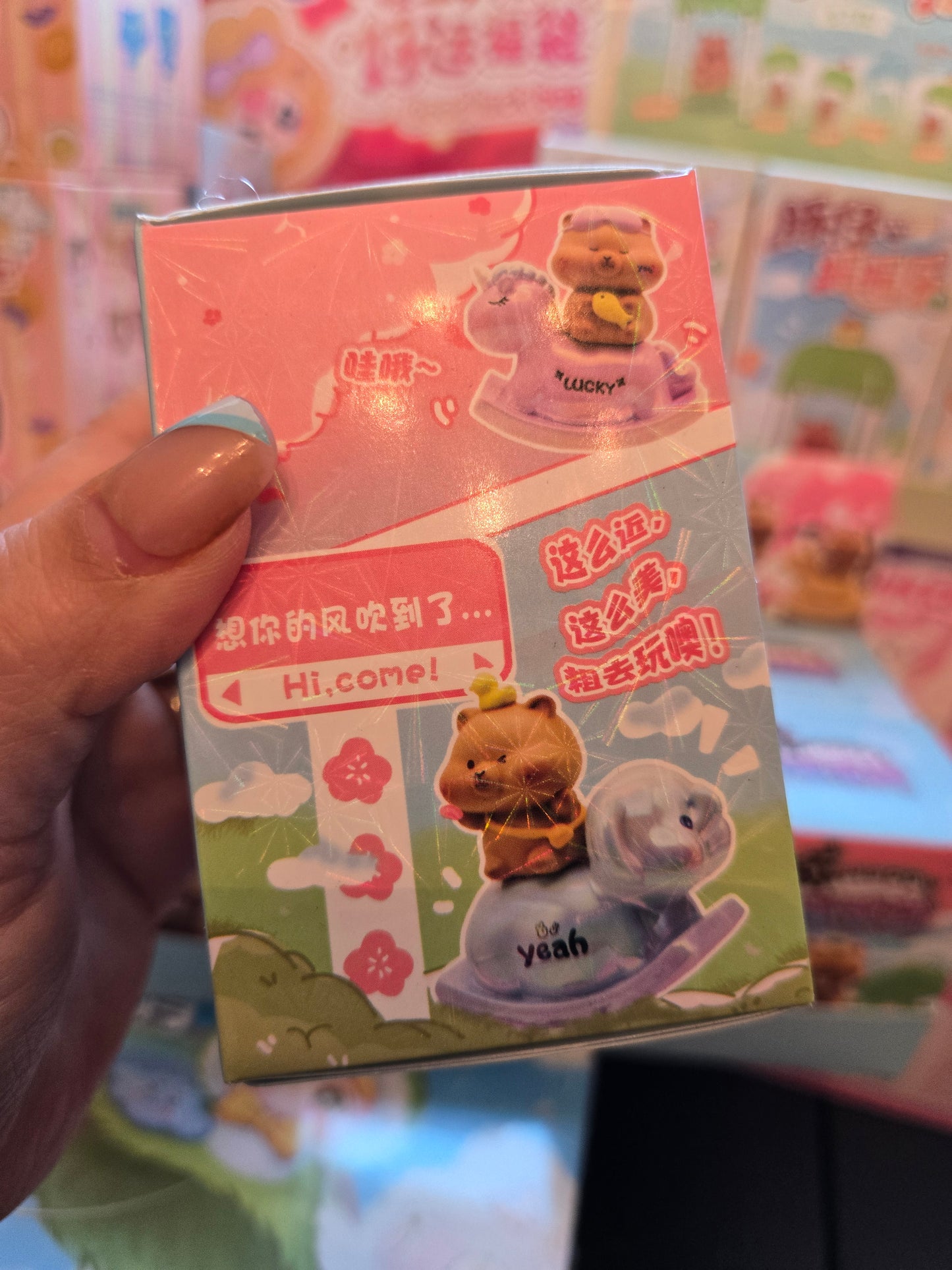 Capybara on floatie blind box