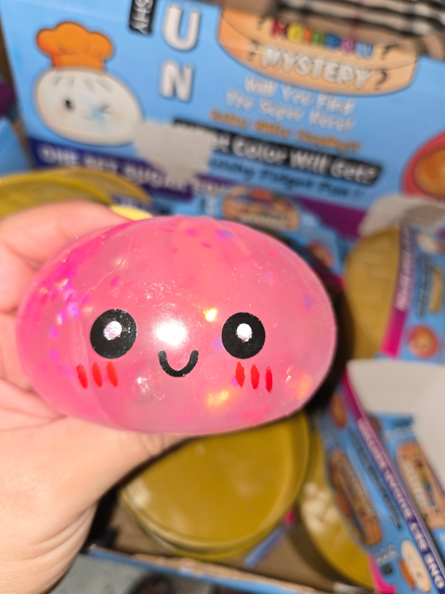 Color changing glitter dumpling