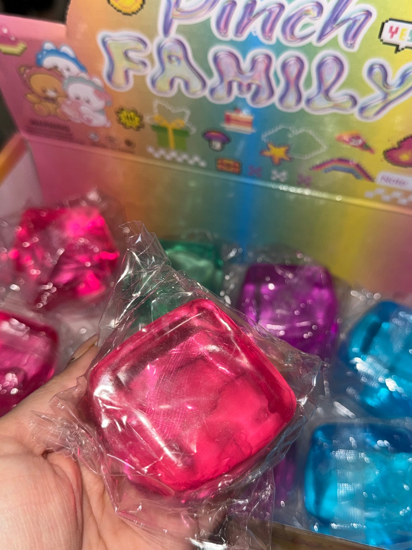 Clear cube squishy