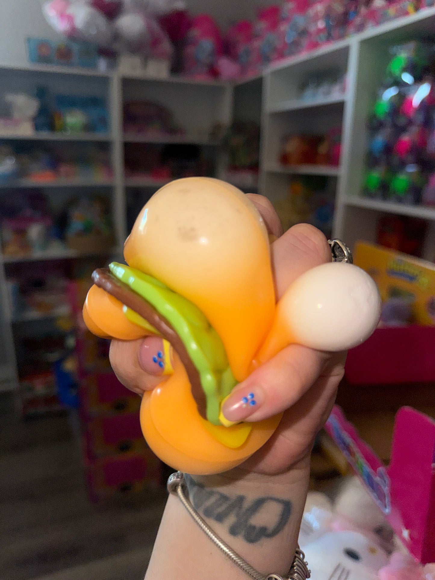 Burger squishy peelable