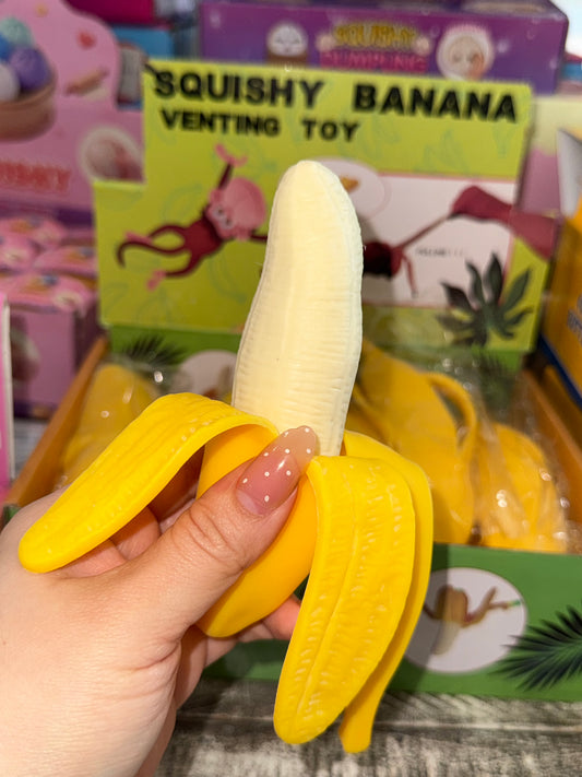 Stretchy banana toy