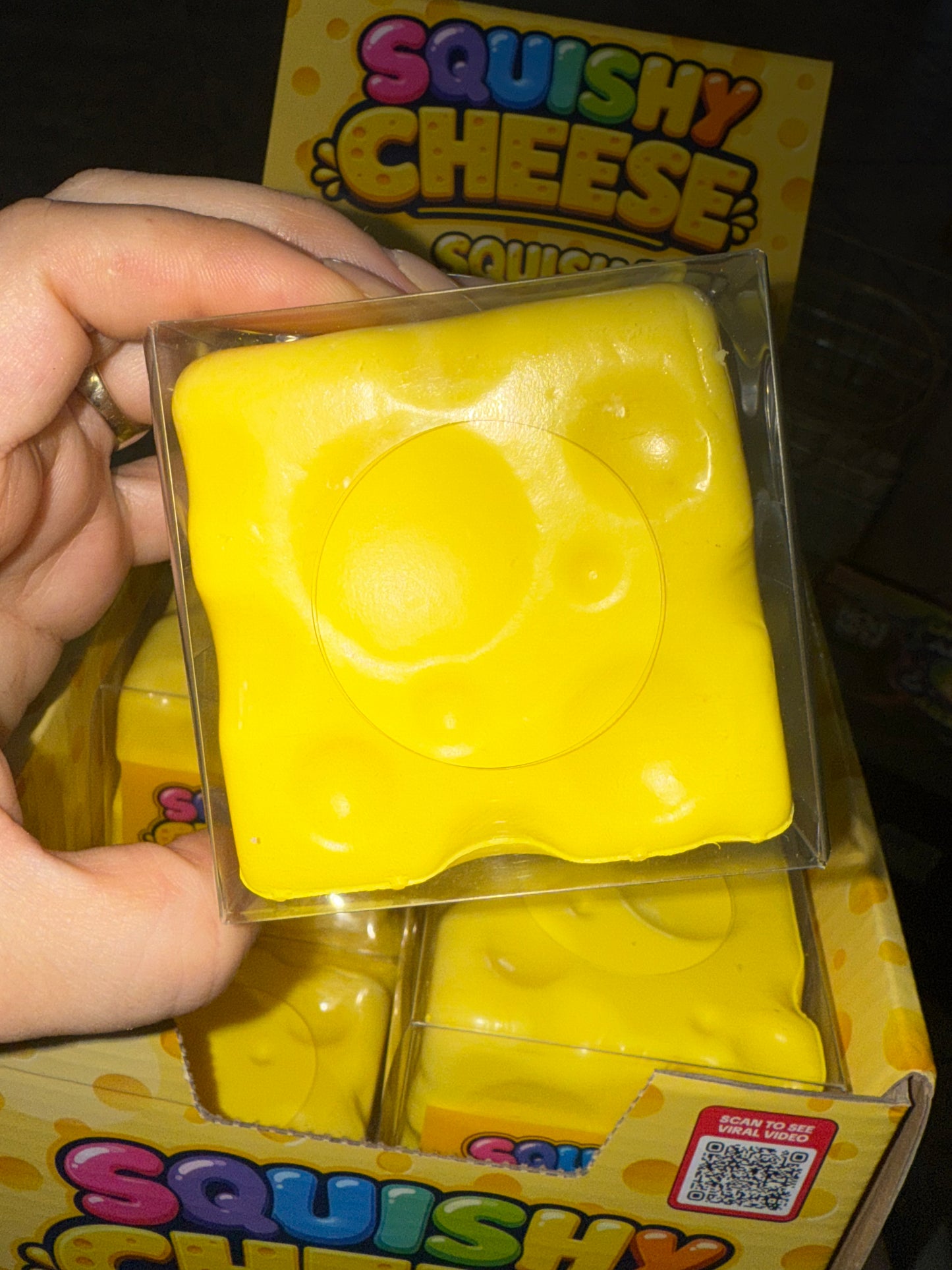 Boxed foam cheese squishy