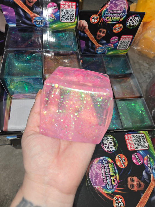 1.3 pound jumbo glitter cube