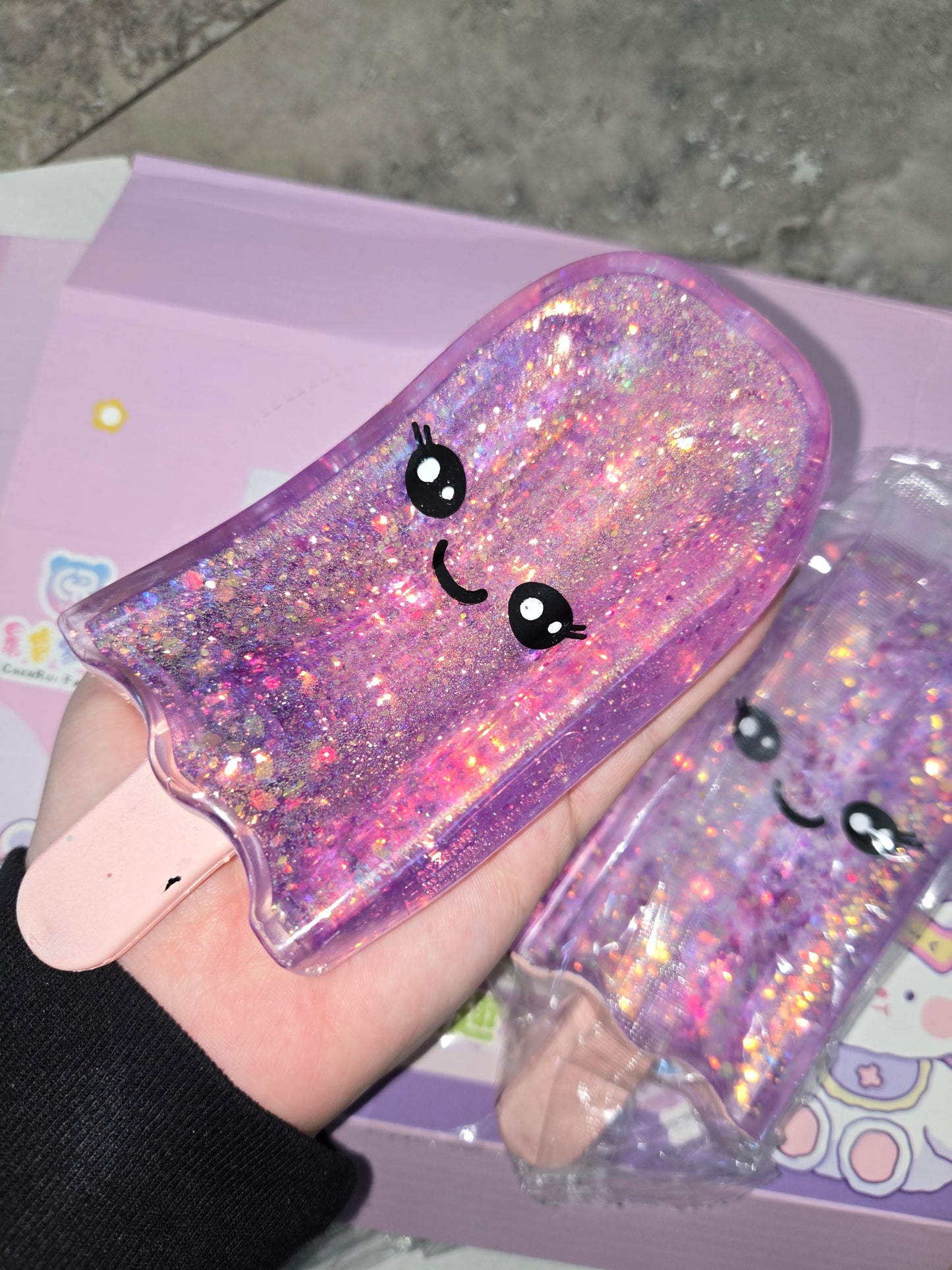 Big glitter popsicle squishy