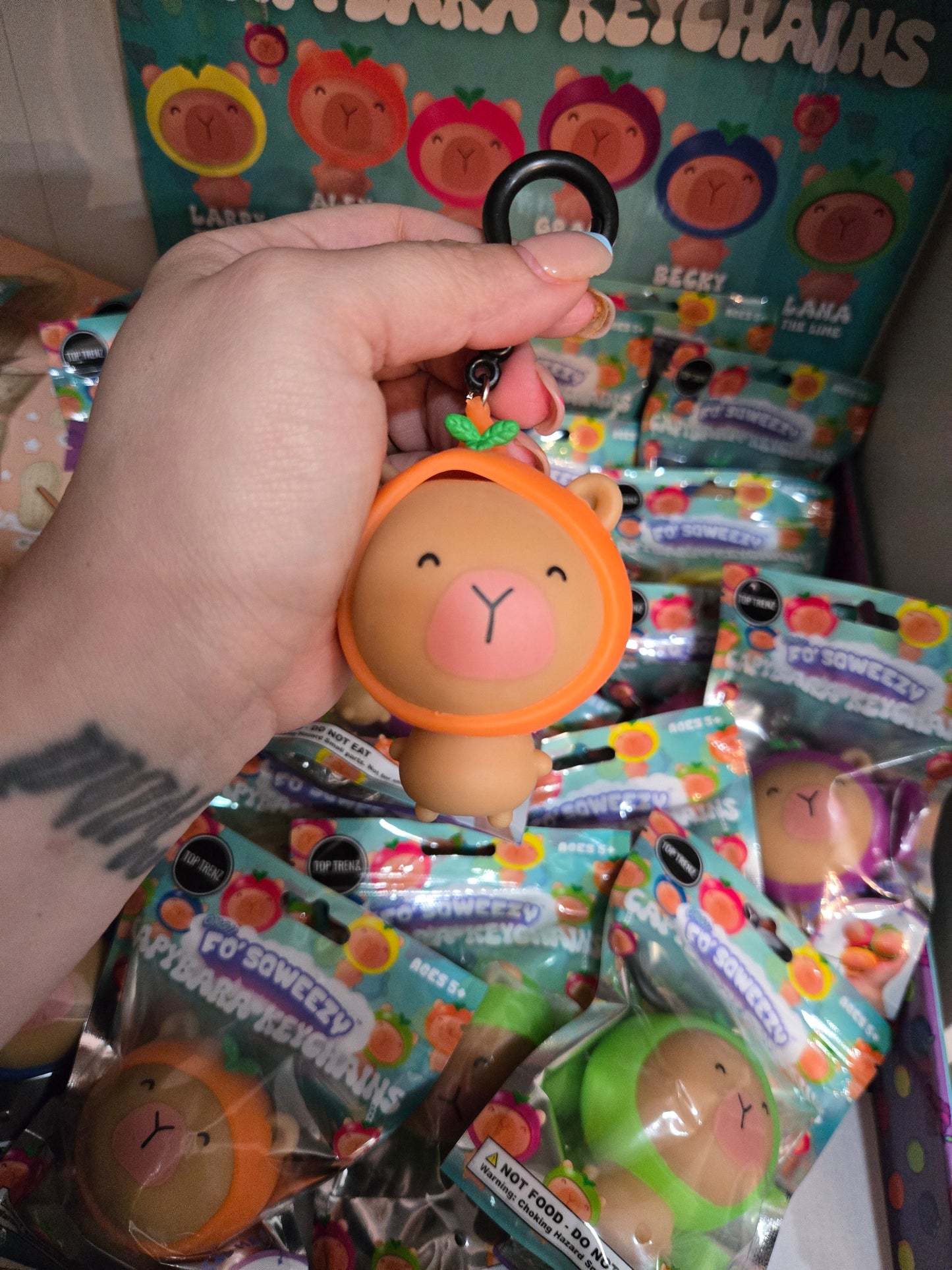 Top trendz capybara squishy keychain