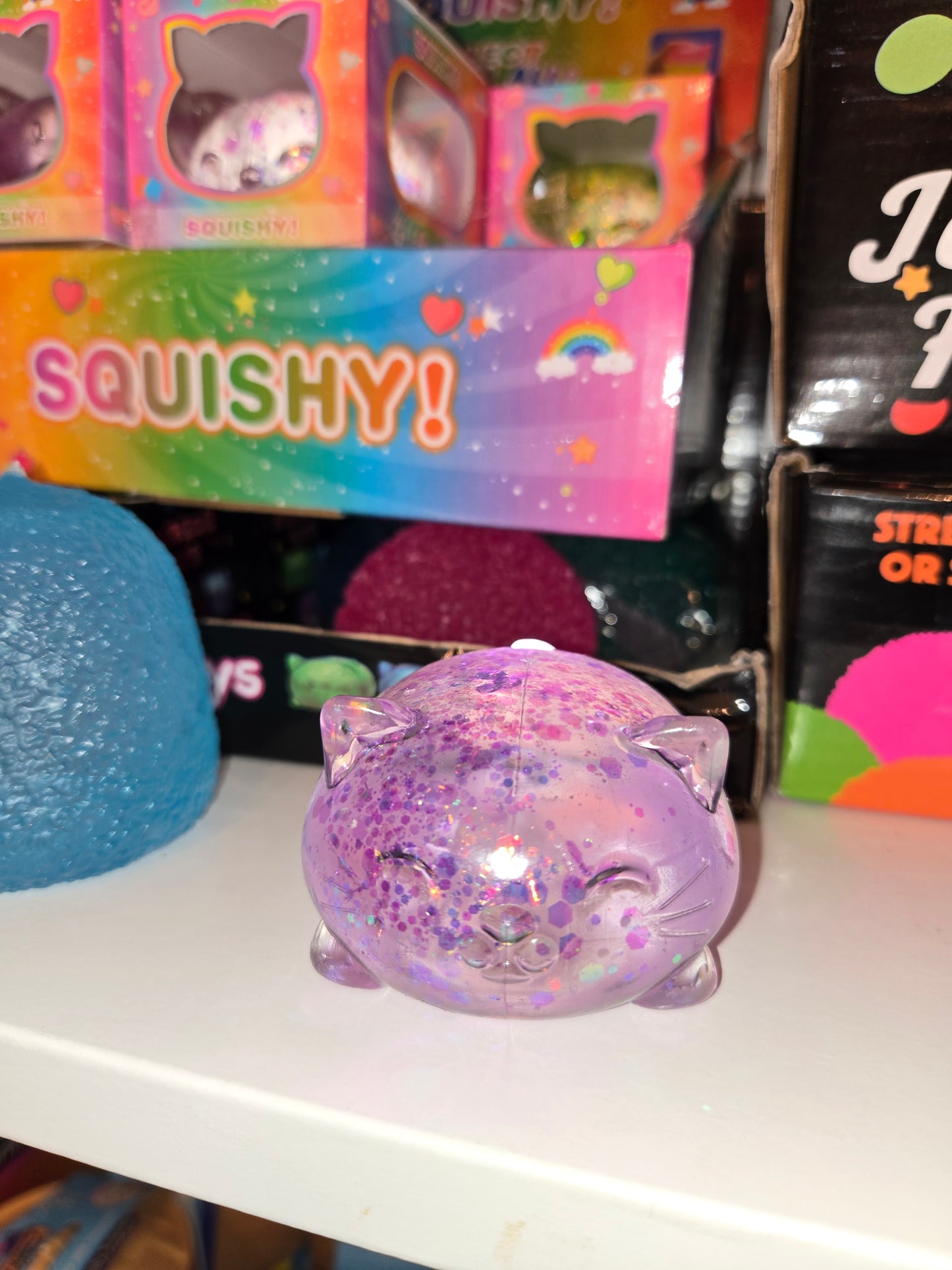 Glitter kitty squishy