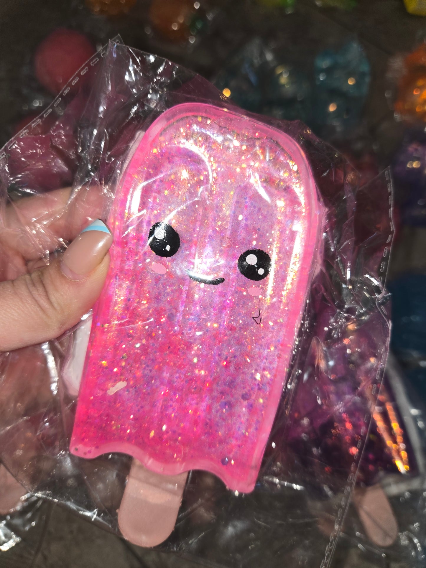 Big glitter popsicle squishy