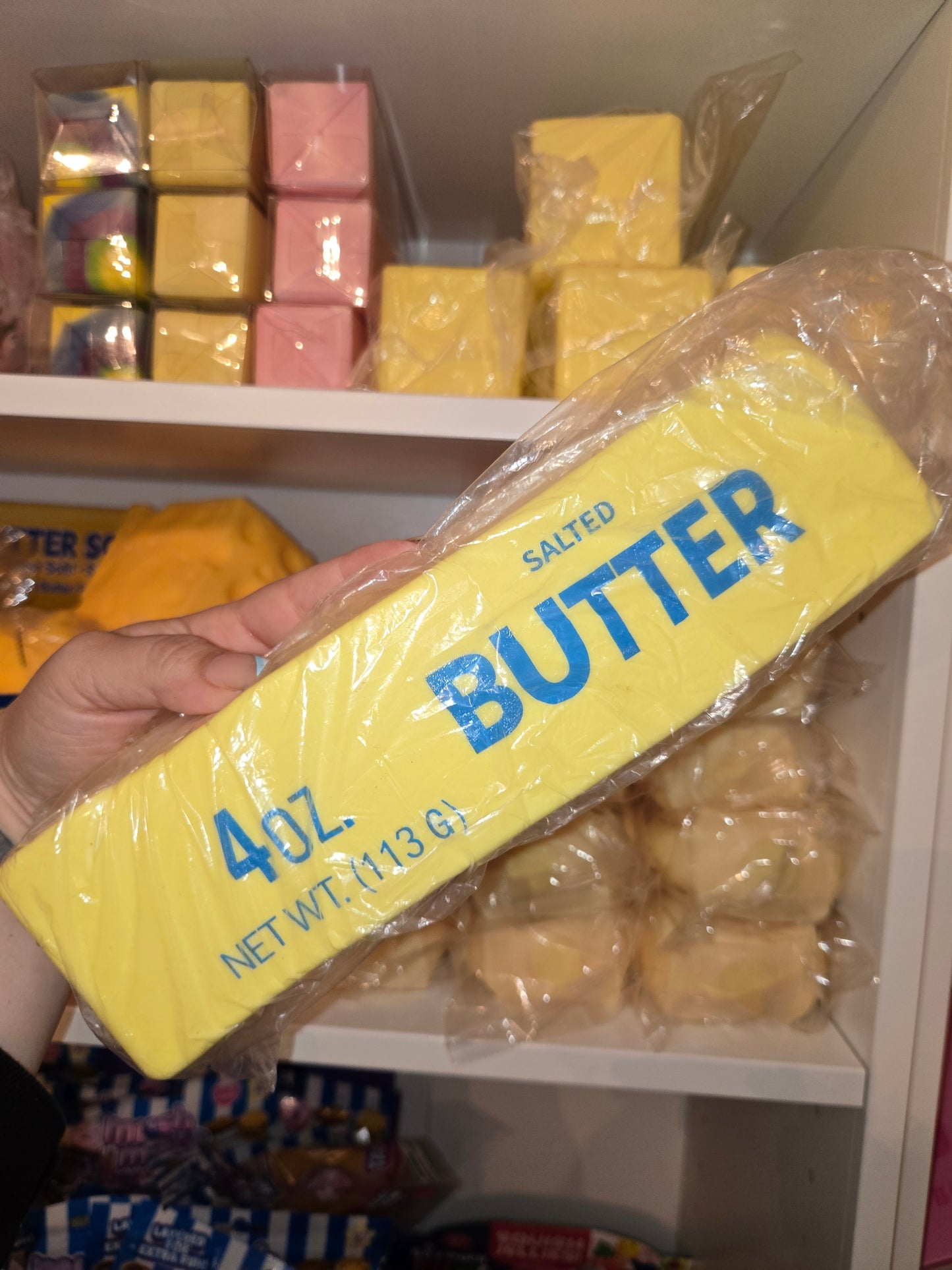 Giant foam butter