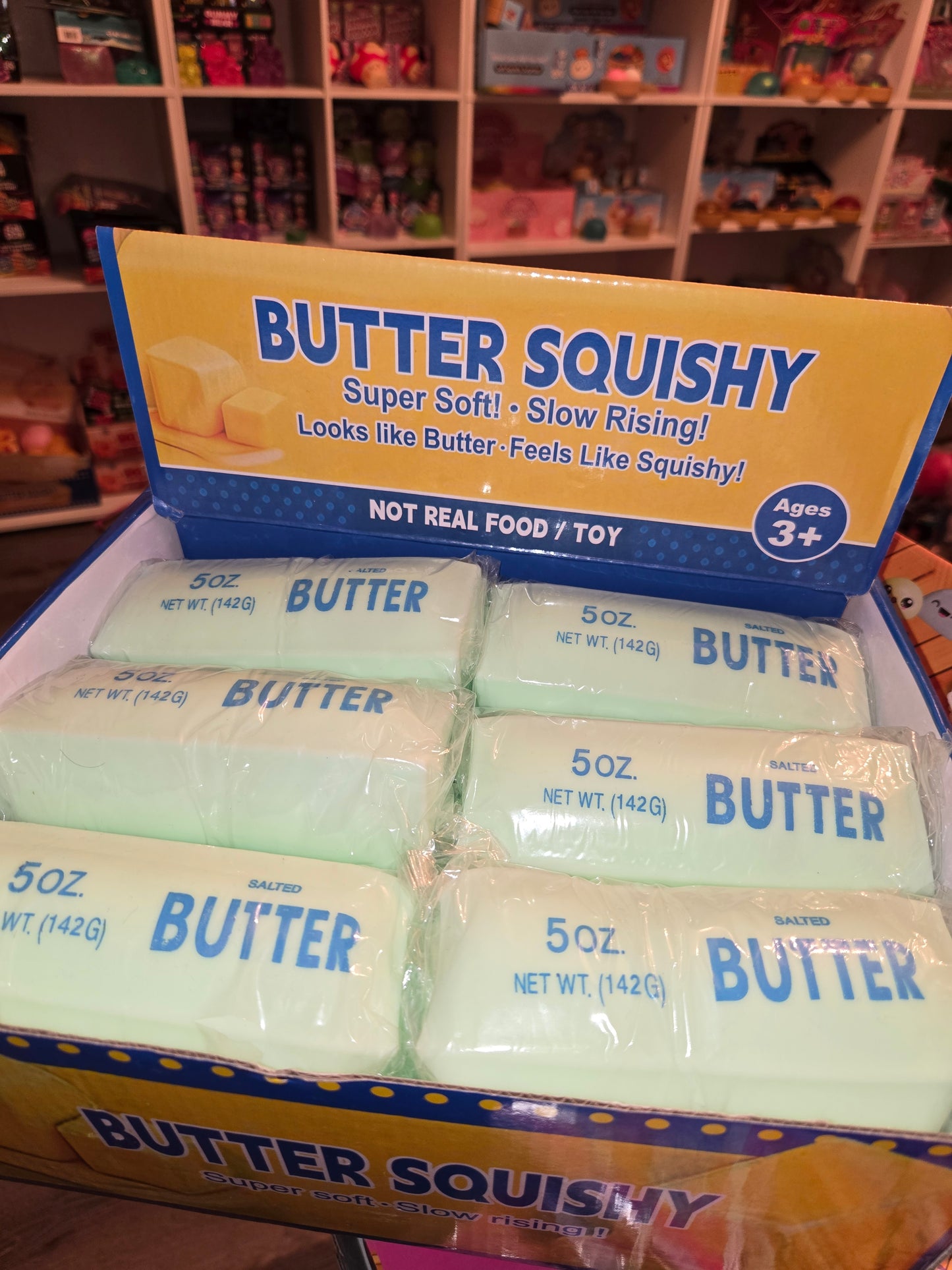 Mint green filled butter