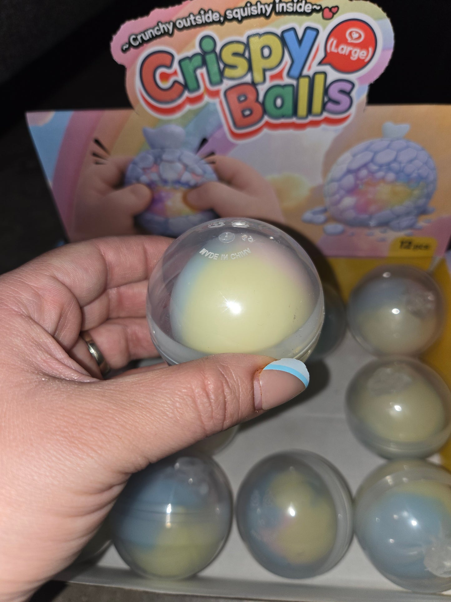 Crunchy crunch ball squish