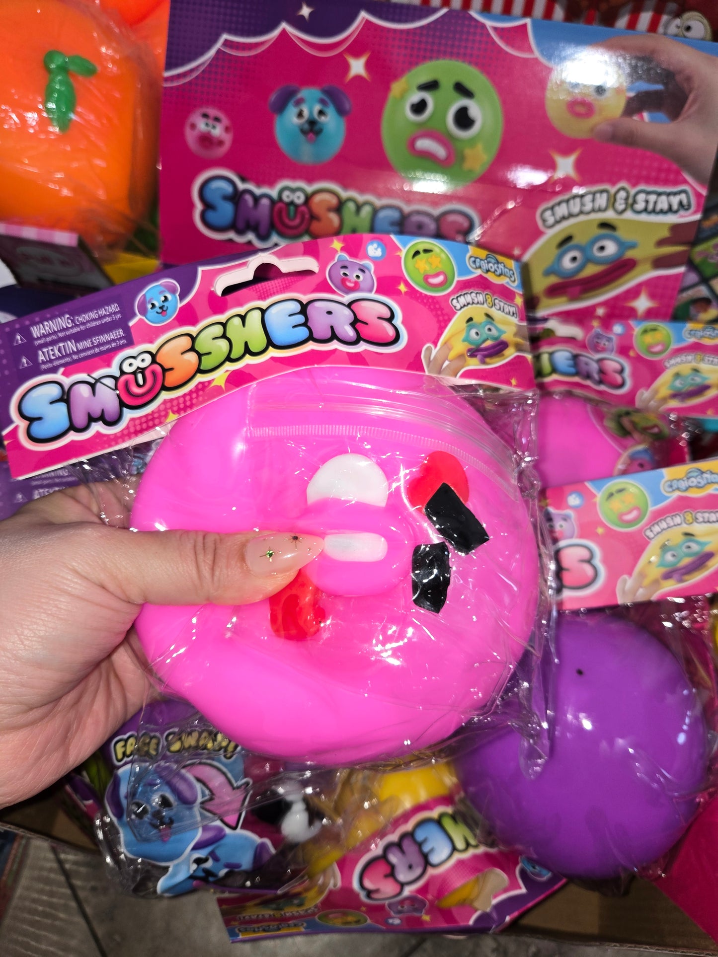 Smushy ball removable face (dupe)