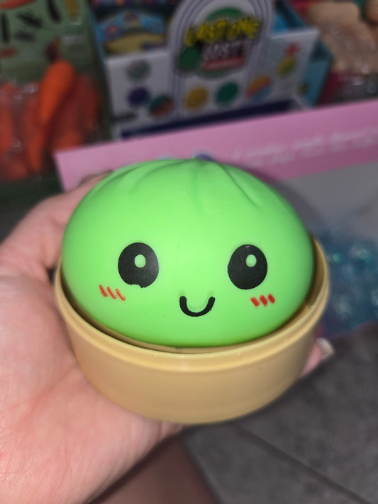 Pink or green dumpling