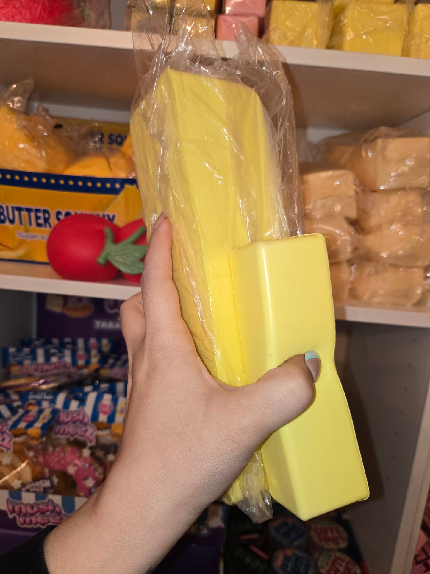 Giant foam butter