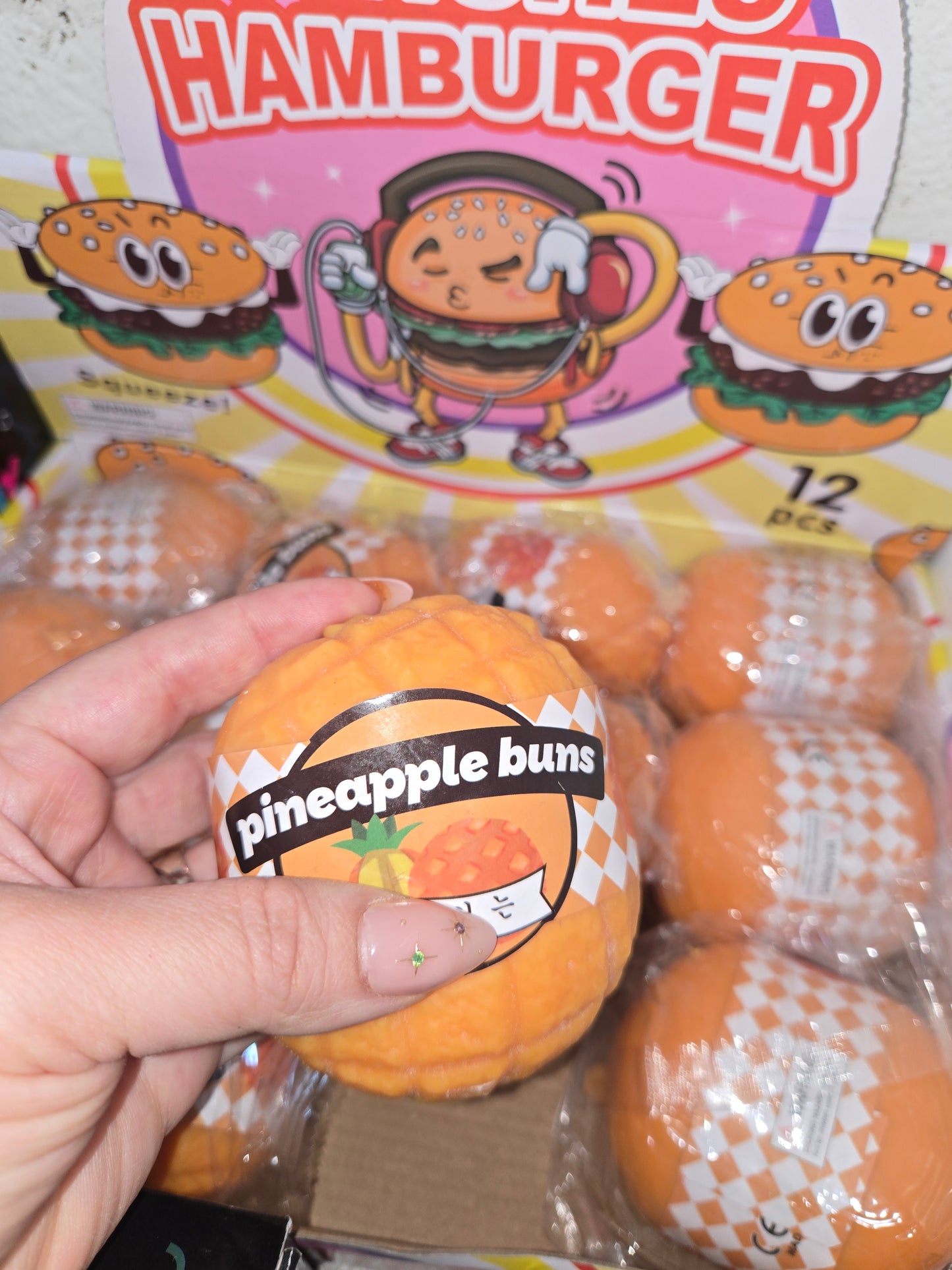 Pineapple bun squishy