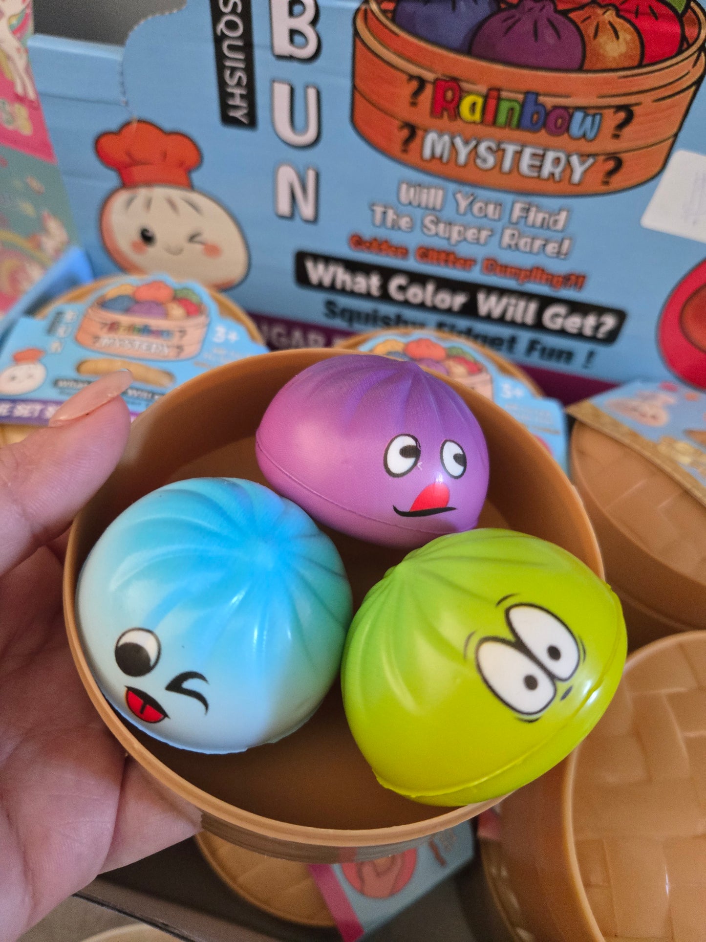 Cute surprise tiny foam dumplings 🙂