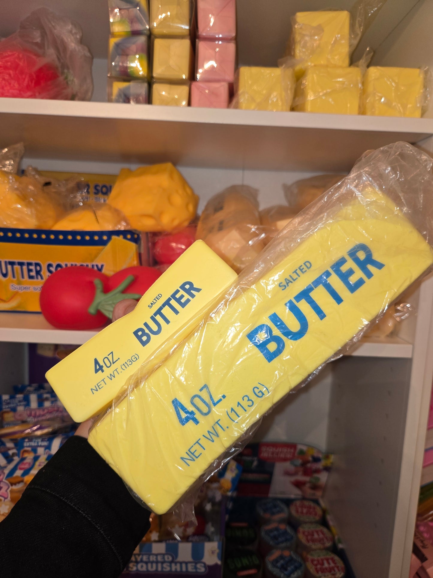 Giant foam butter