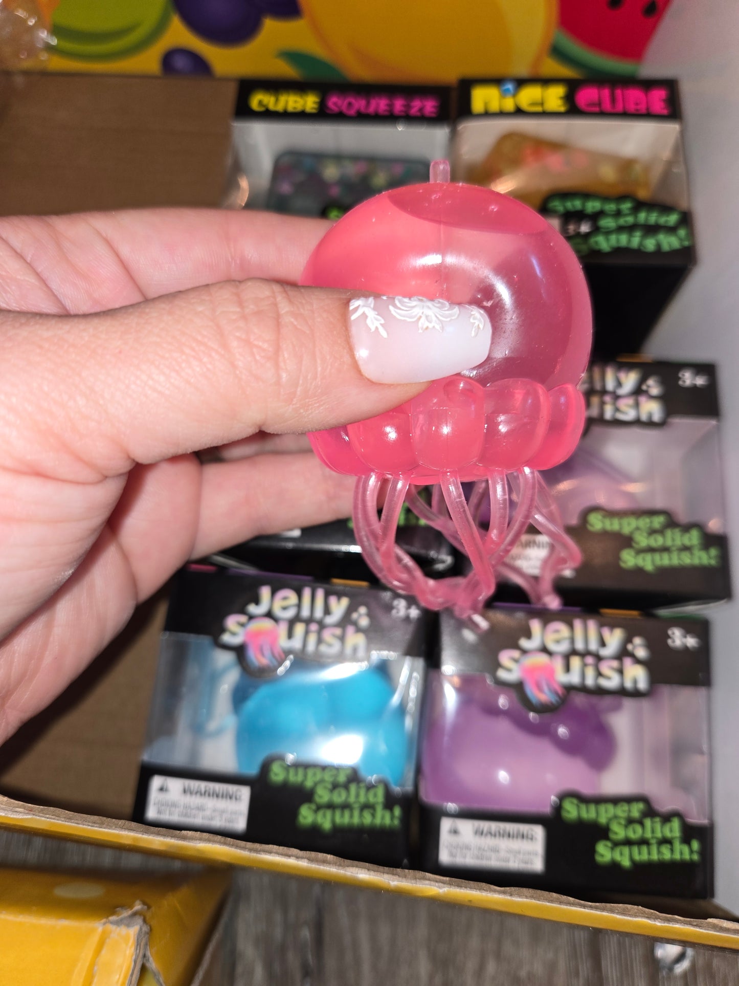 Clear jelly fish squishy