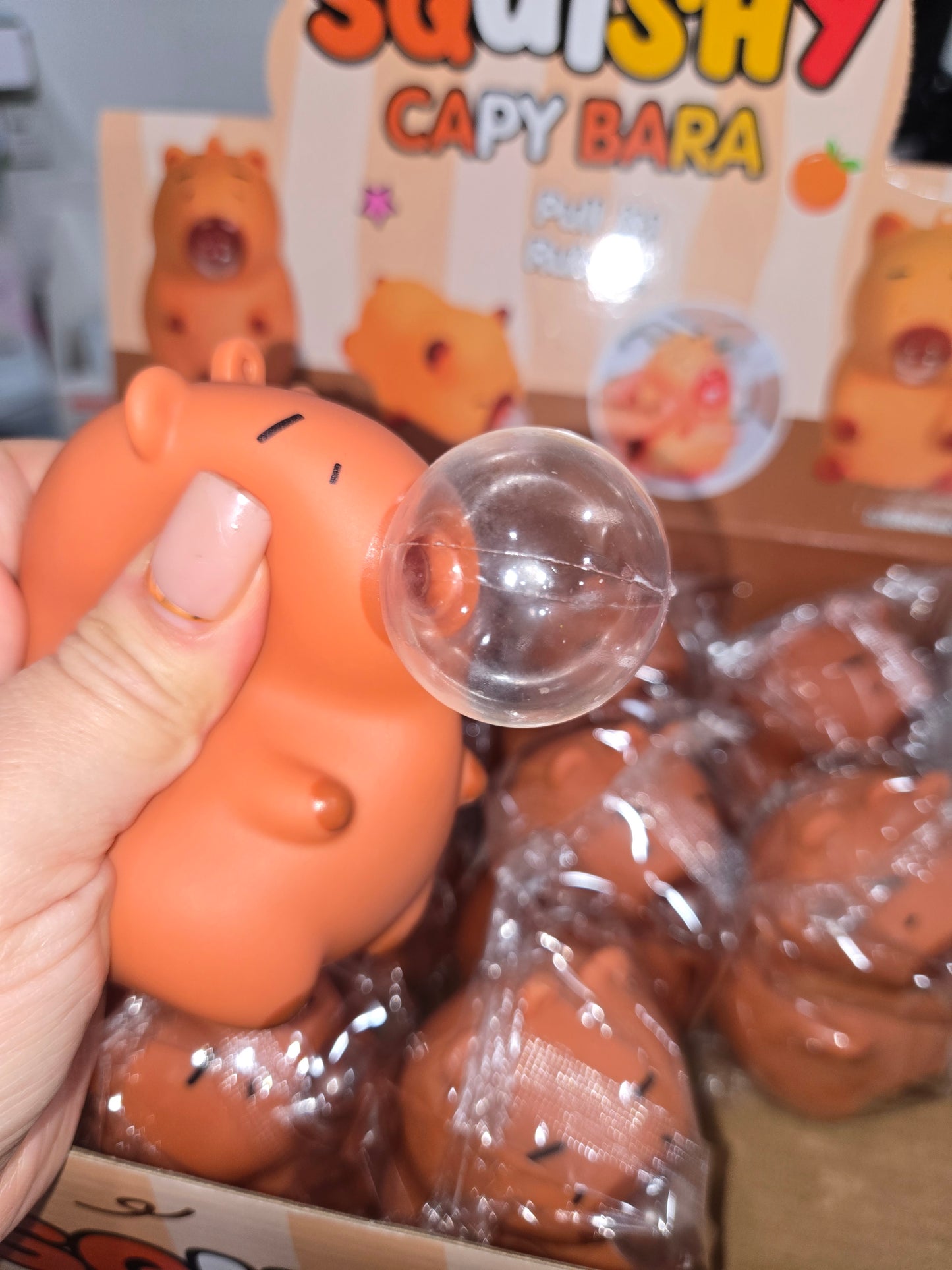 Brown bubble capybara