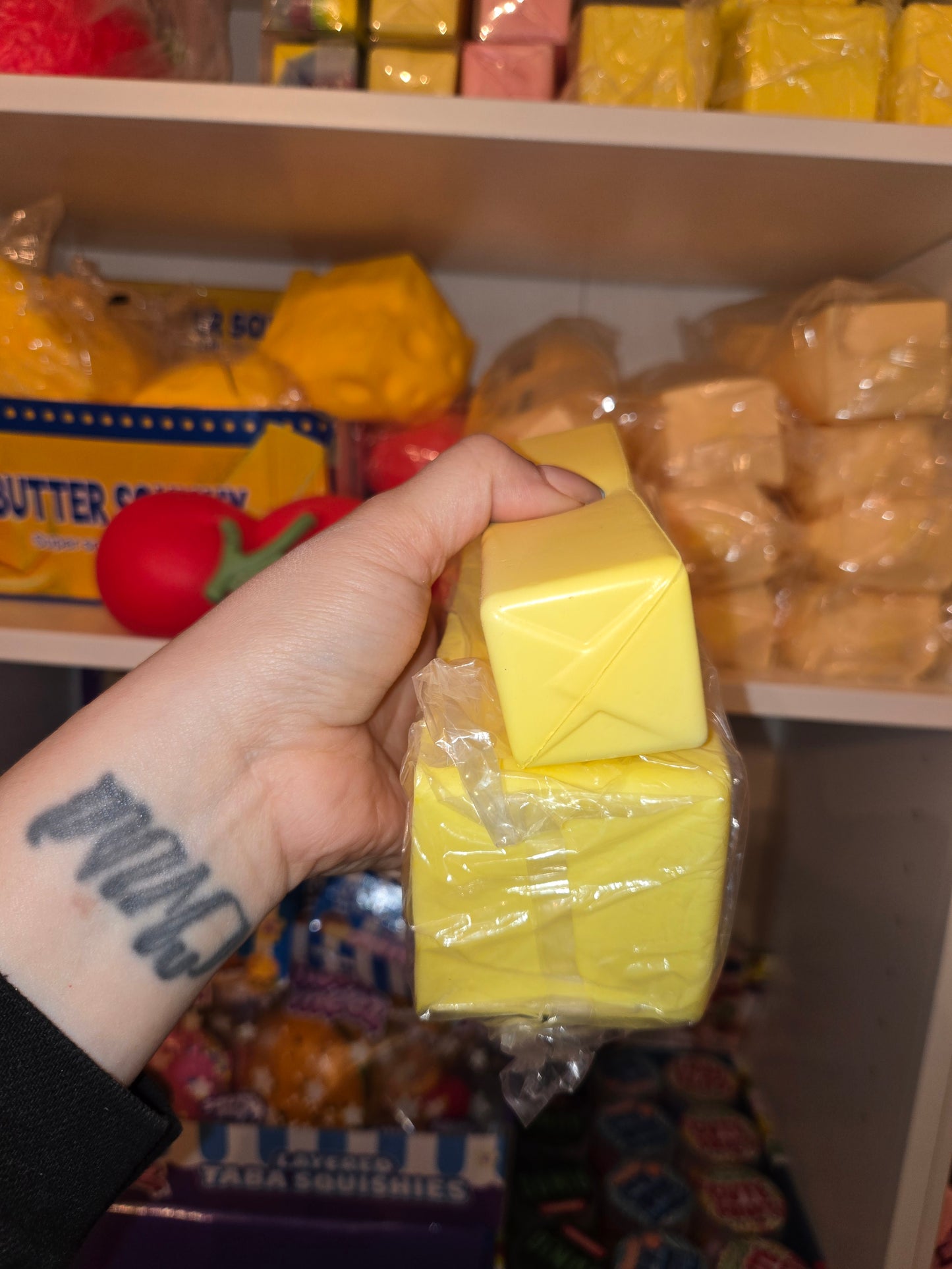 Giant foam butter