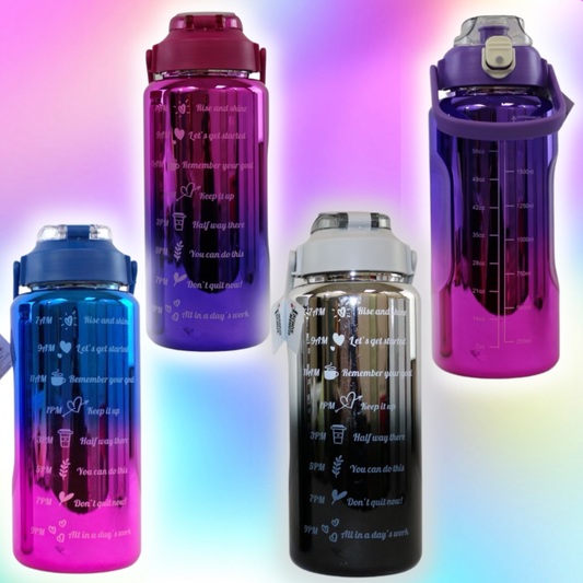 Motivational chrome Water bottle