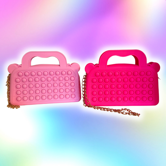 Pink pop it purse